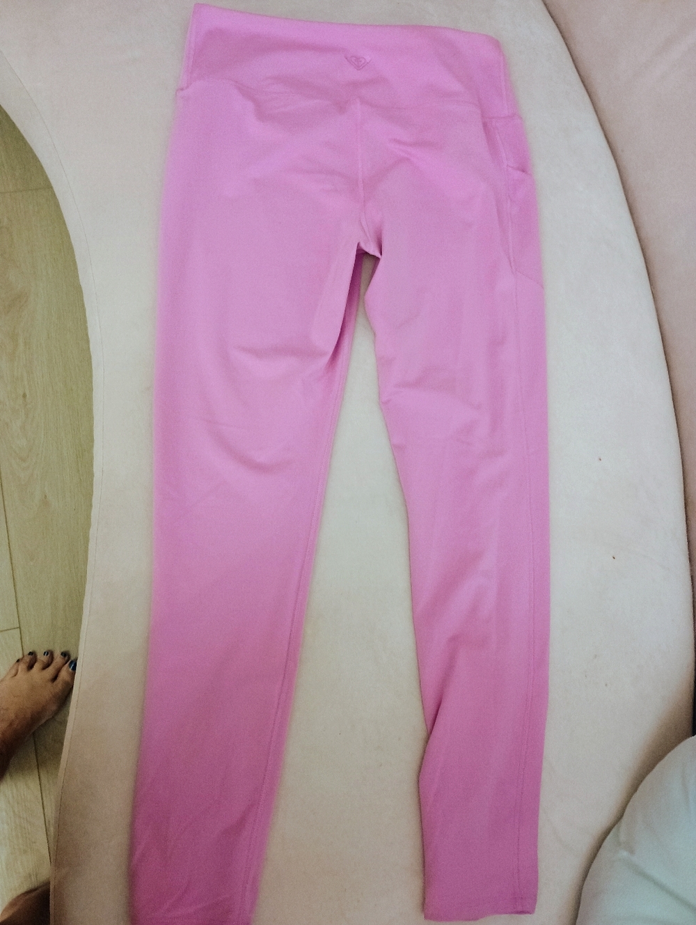 Roxy Pink Active Leggings with Side Pocket - Picture 3 of 7